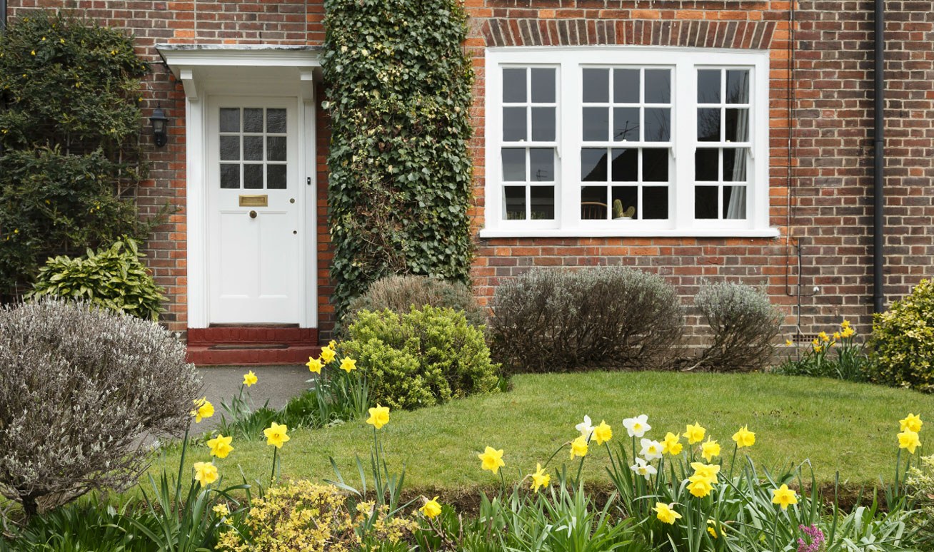 Sash Windows North West Photo of a House with Renovated Sash Windows