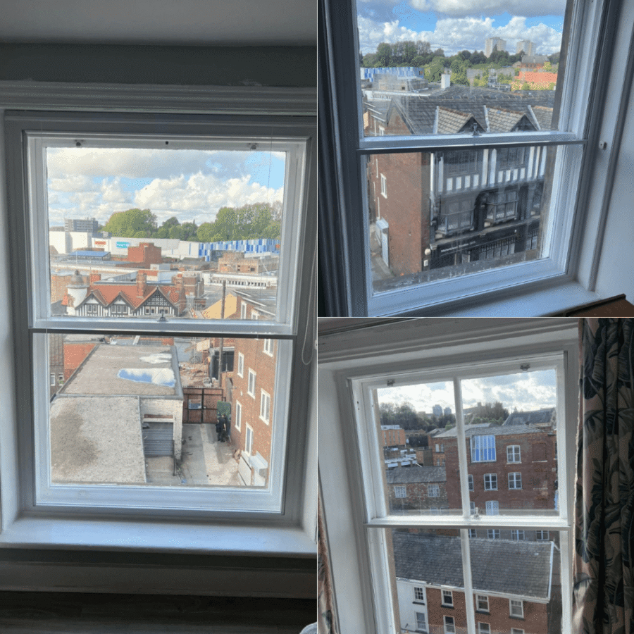 Installation of secondary glazing 